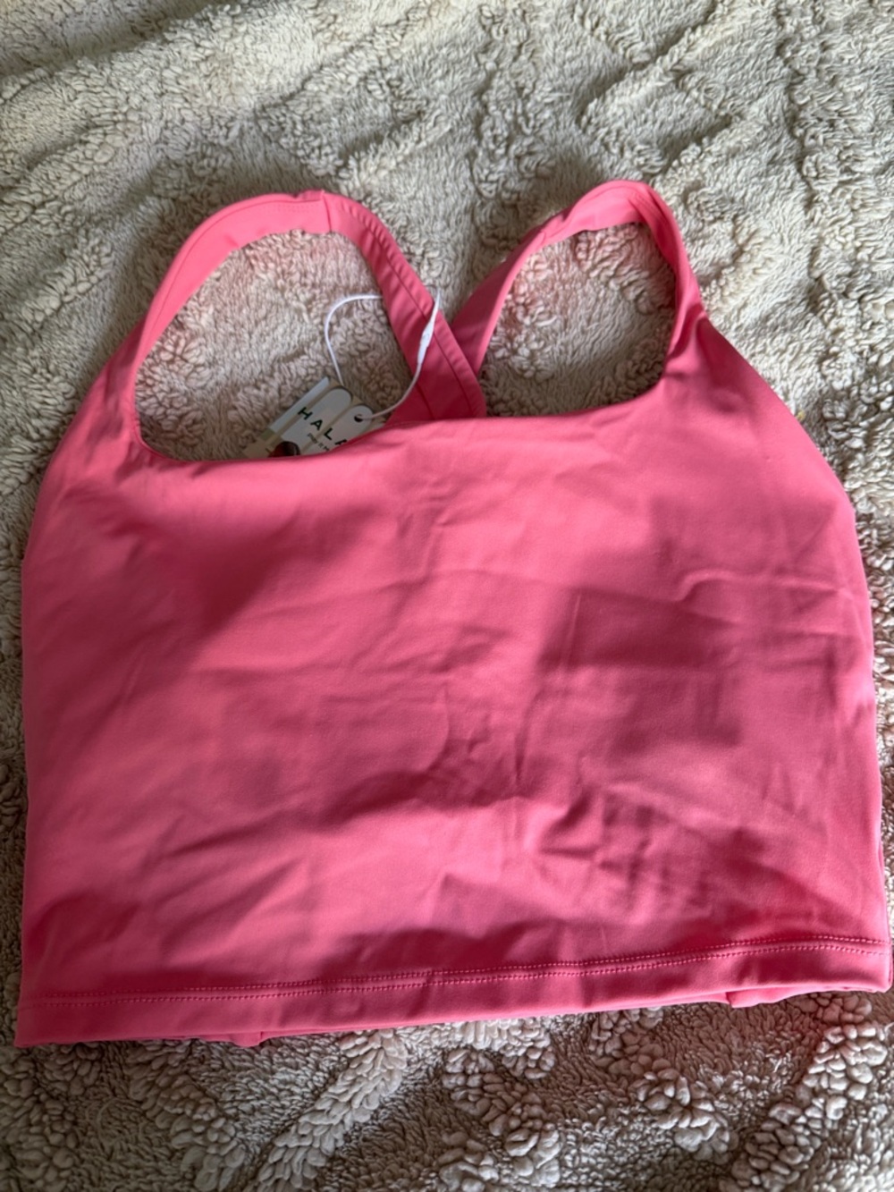 HALARA Coral Pink Seamless Sports Bra